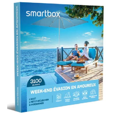 Coffret week-end évasion en amoureux Smartbox